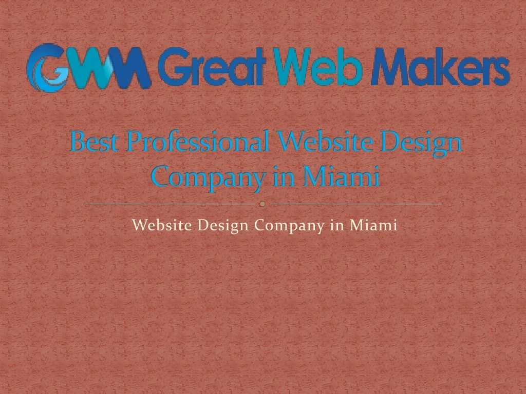 website design company in miami