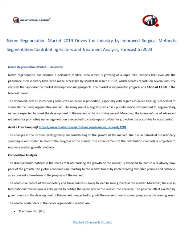 nerve regeneration market