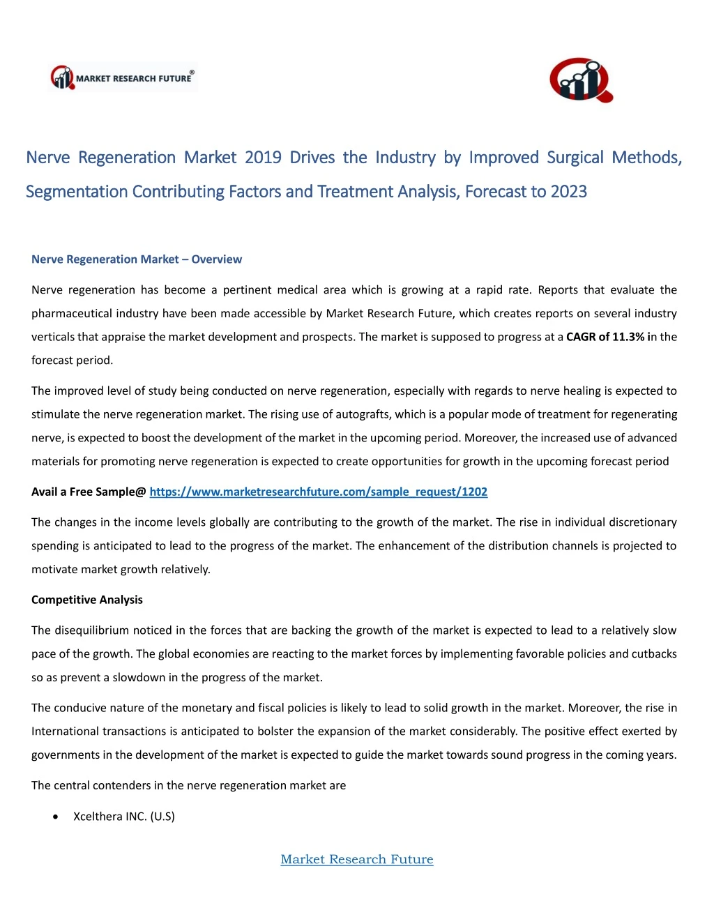 nerve regeneration market nerve regeneration