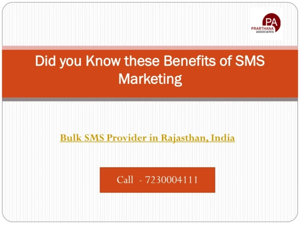 Did you Know these Benefits of SMS Marketing