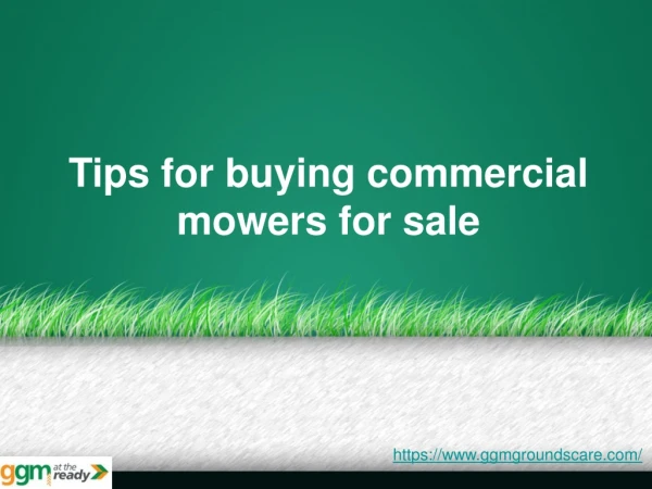 Tips for buying commercial mowers for sale