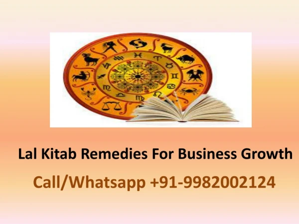 Lal Kitab Remedies For Business Growth