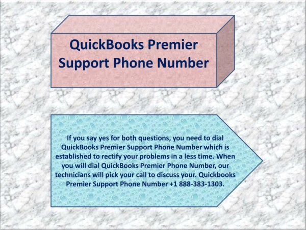 QuickBooks Premier Support Phone Number | 1 888-383-1303 | USA