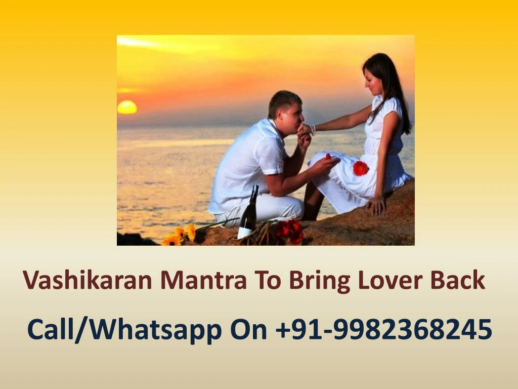 vashikaran mantra to bring lover back