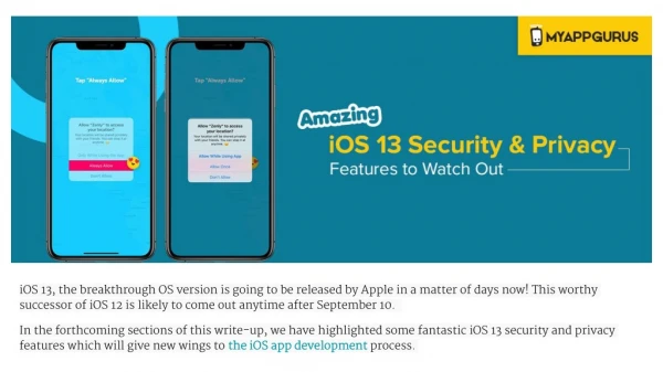 Amazing iOS 13 Security and Privacy Features to Watch Out