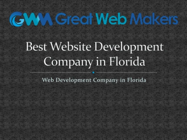 Best Website Development Company in Florida