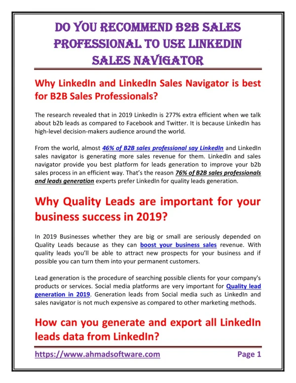How can you generate and export all LinkedIn leads data from LinkedIn?