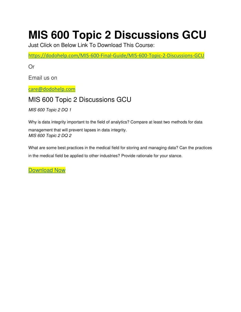 mis 600 topic 2 discussions gcu just click