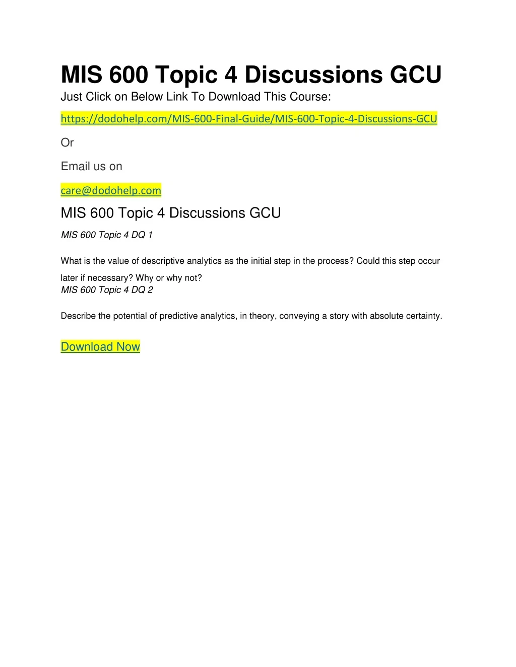 mis 600 topic 4 discussions gcu just click