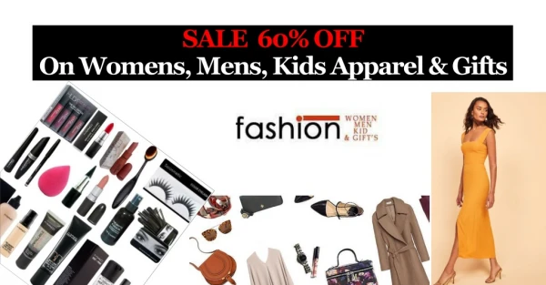 SALE 60% OFF On Womens, Mens, Kids Apparel & Gifts