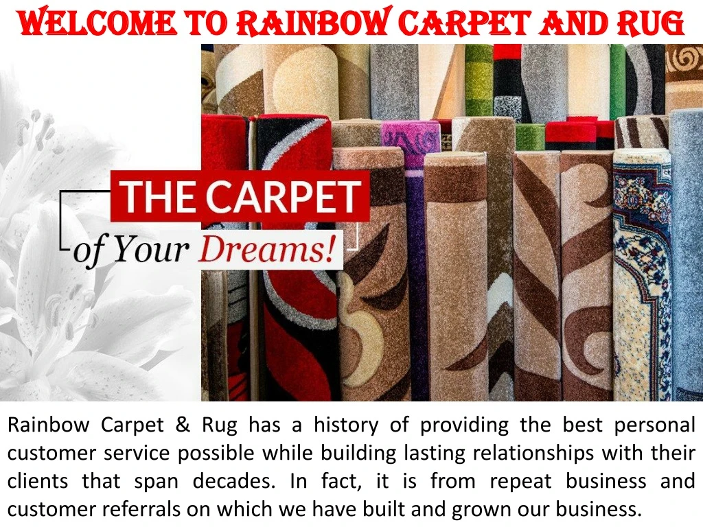 welcome to rainbow carpet and rug