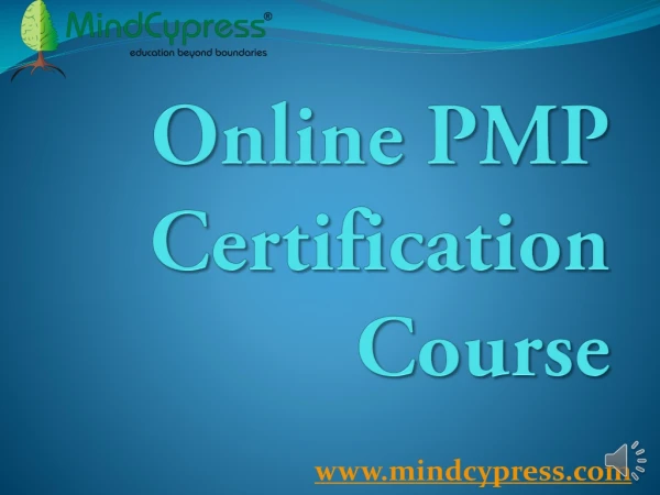 online pmp certification course