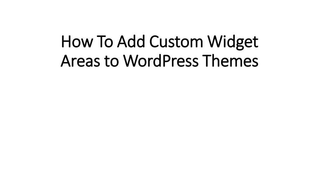 how to add custom widget how to add custom widget