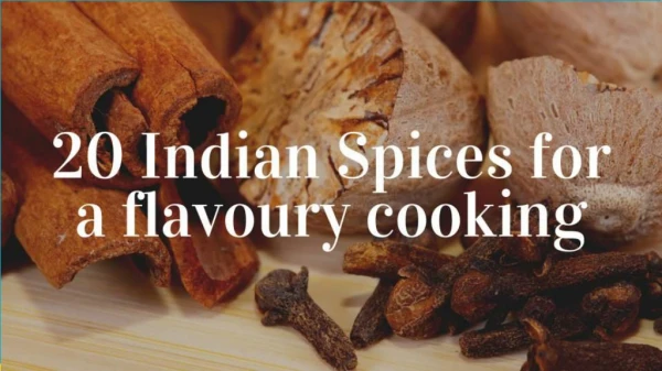 20 Indian Spices for a Flavoury Cooking | Mevive International