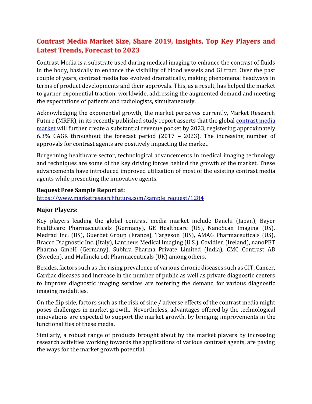 contrast media market size share 2019 insights