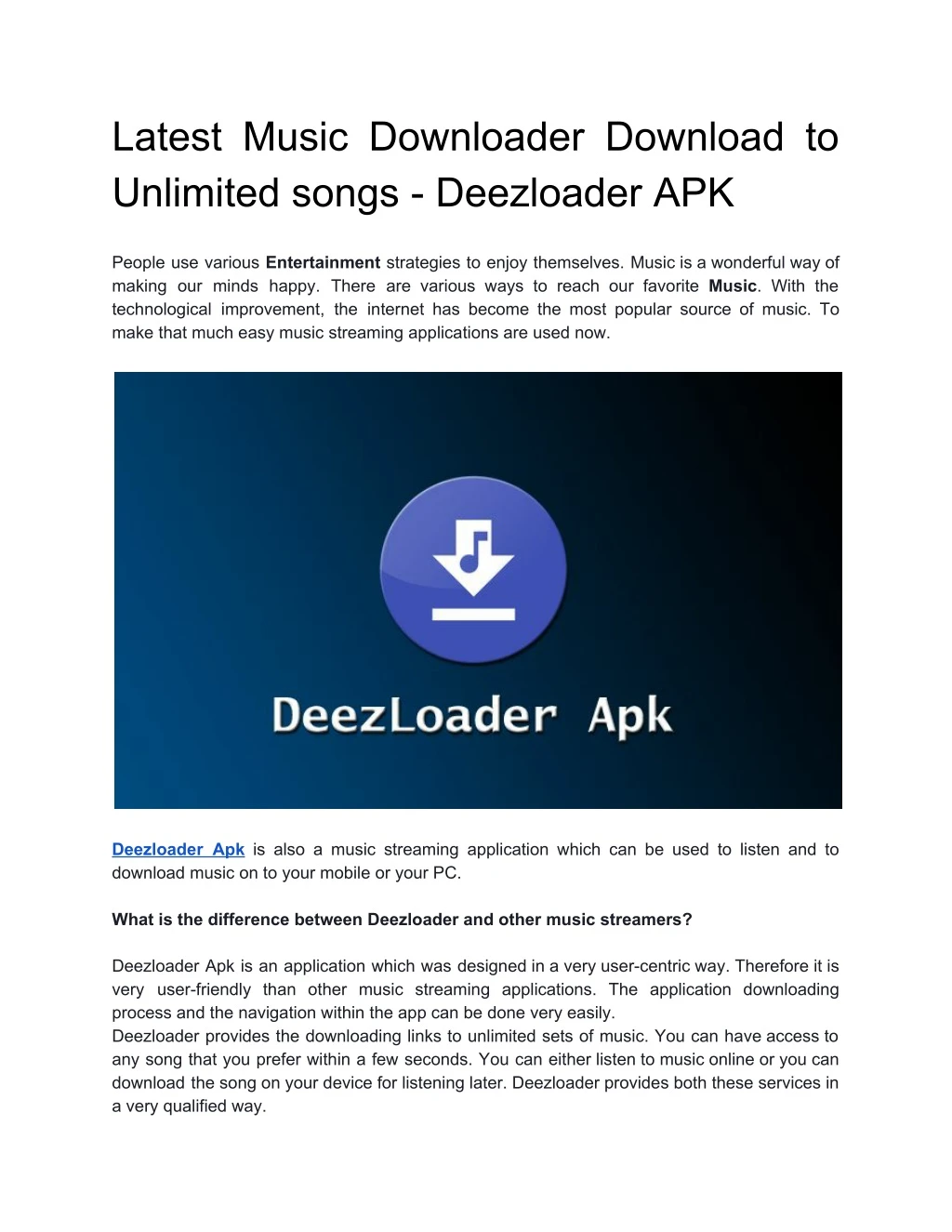 latest music downloader download to unlimited