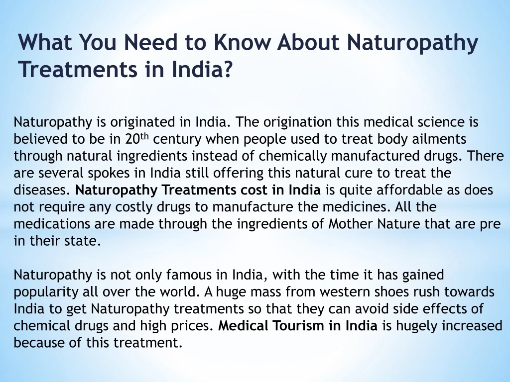 what you need to know about naturopathy treatments in india