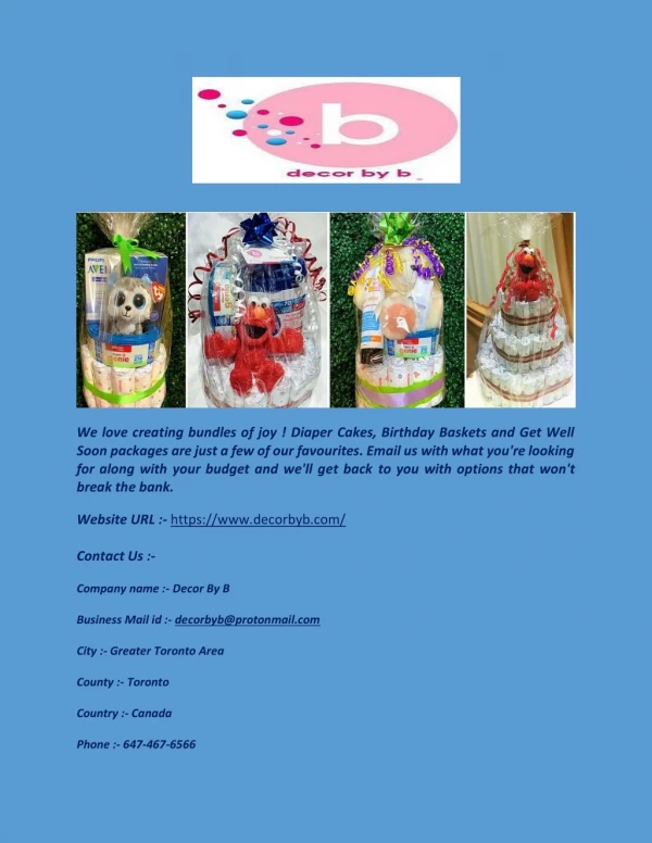 Diaper Cakes & Gift Sets
