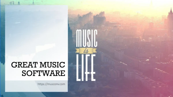 GREAT MUSIC SOFTWARE