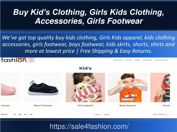 Shopping Fashionable Dresses For Girls & Kids