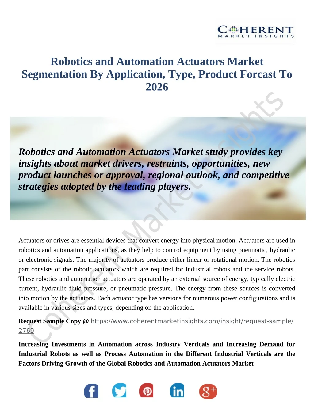 robotics and automation actuators market