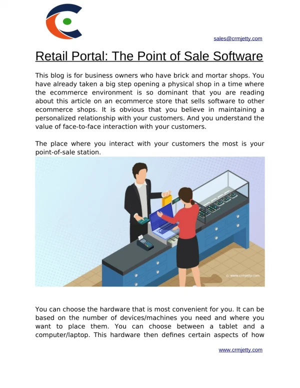 Retail Portal: The Point of Sale Software
