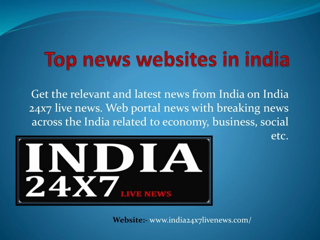 get the relevant and latest news from india