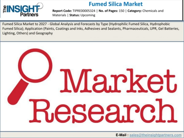 Fumed Silica Market to Reflect Significant Growth Prospects during 2019–2027