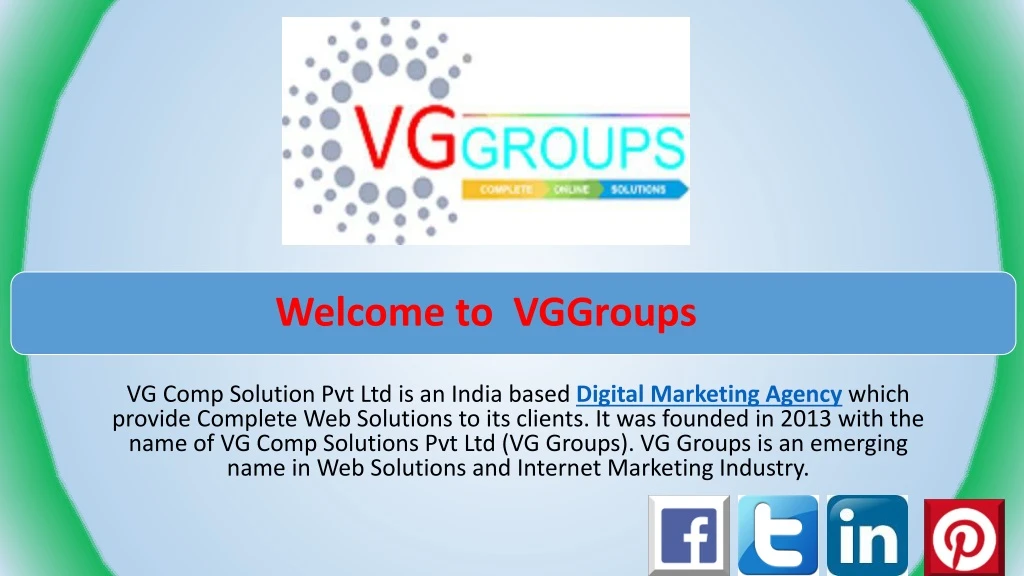 vg comp solution pvt ltd is an india based