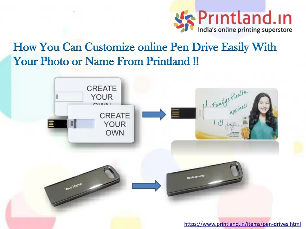 how you can c ustomize online pen drive easily