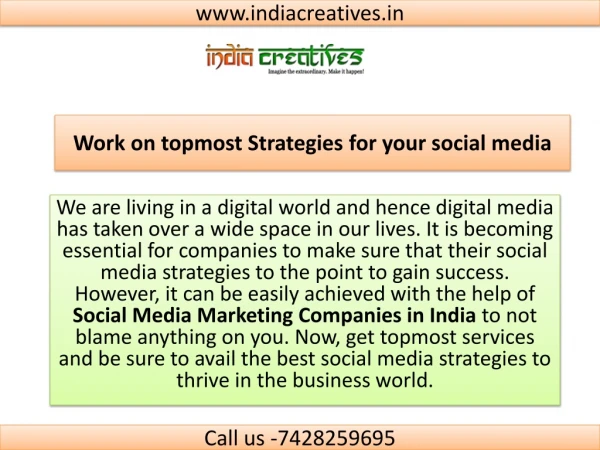 Merge with Social Media Marketing Companies for topmost strategies
