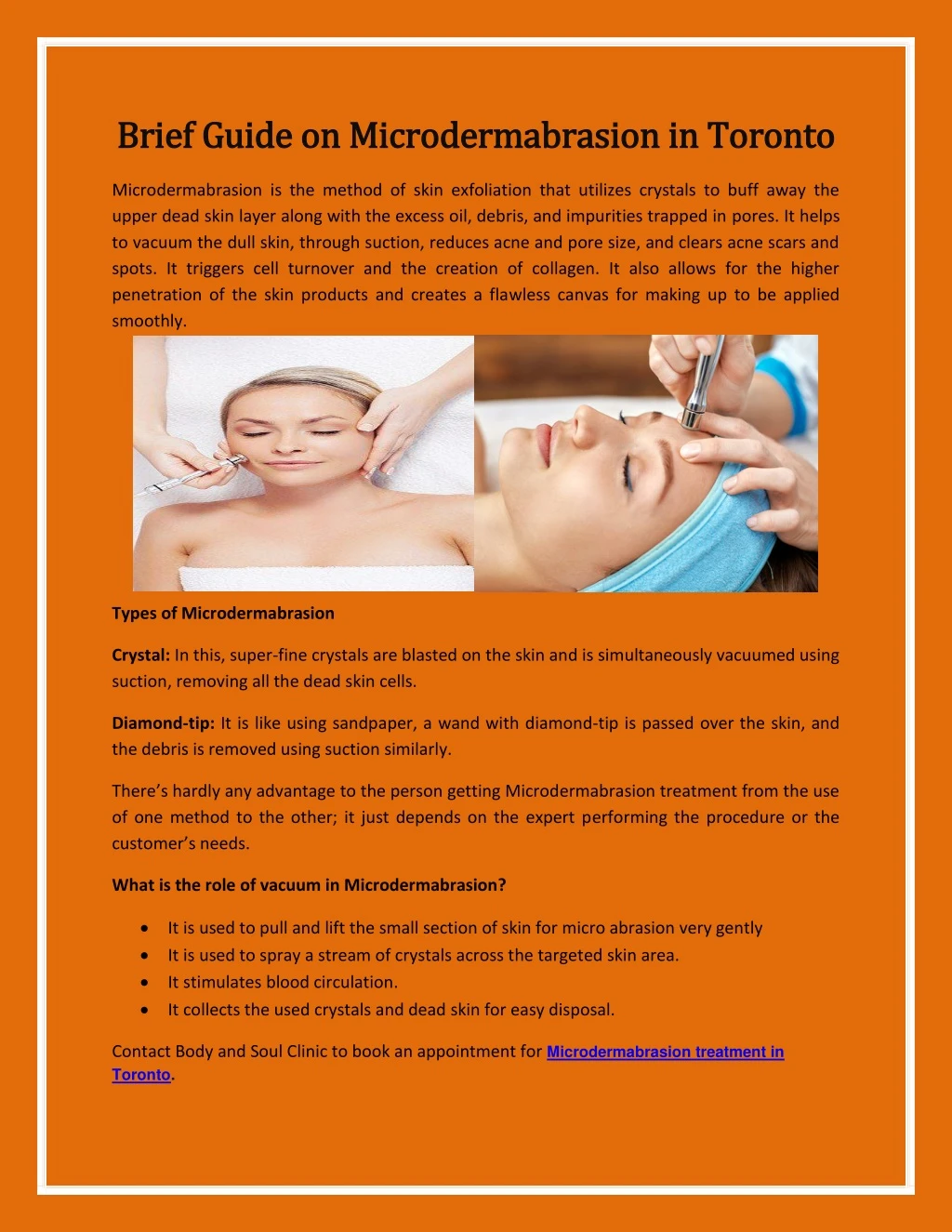 brief guide on microdermabrasion brief guide