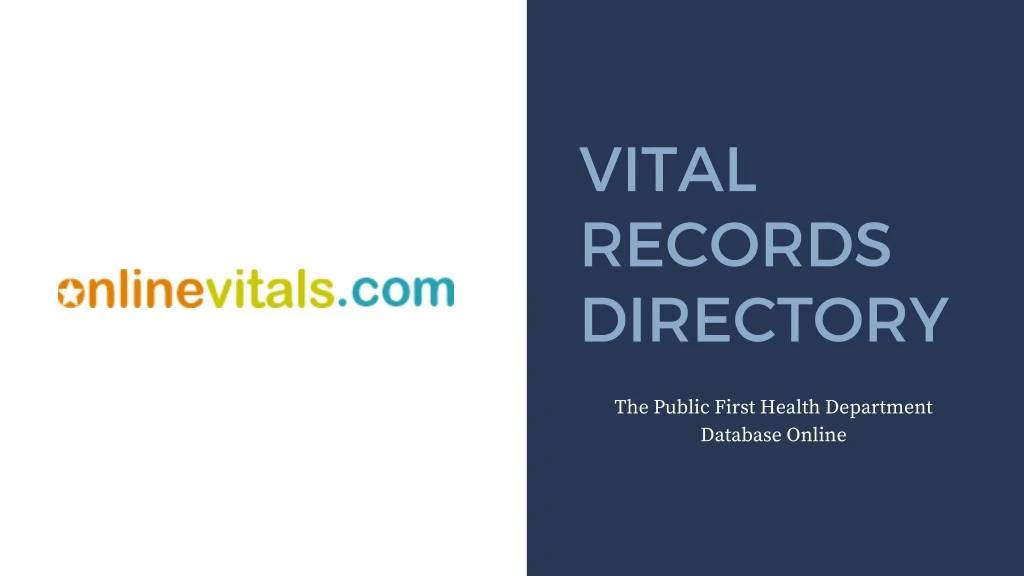 vital records directory