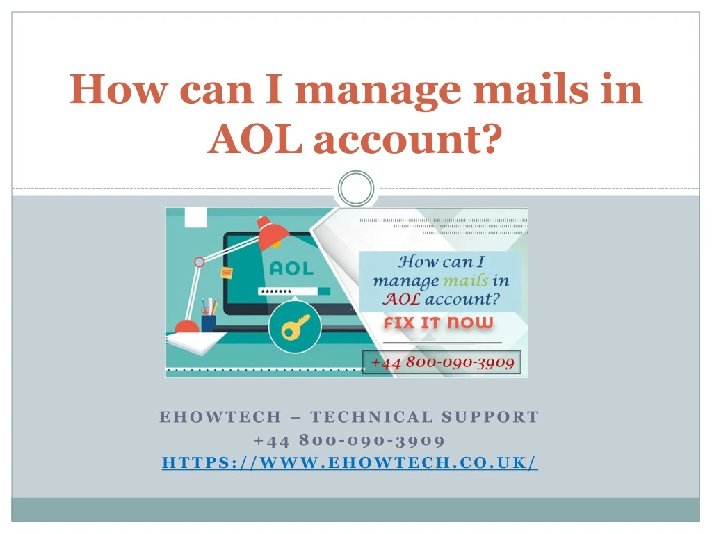 how can i manage mails in aol account