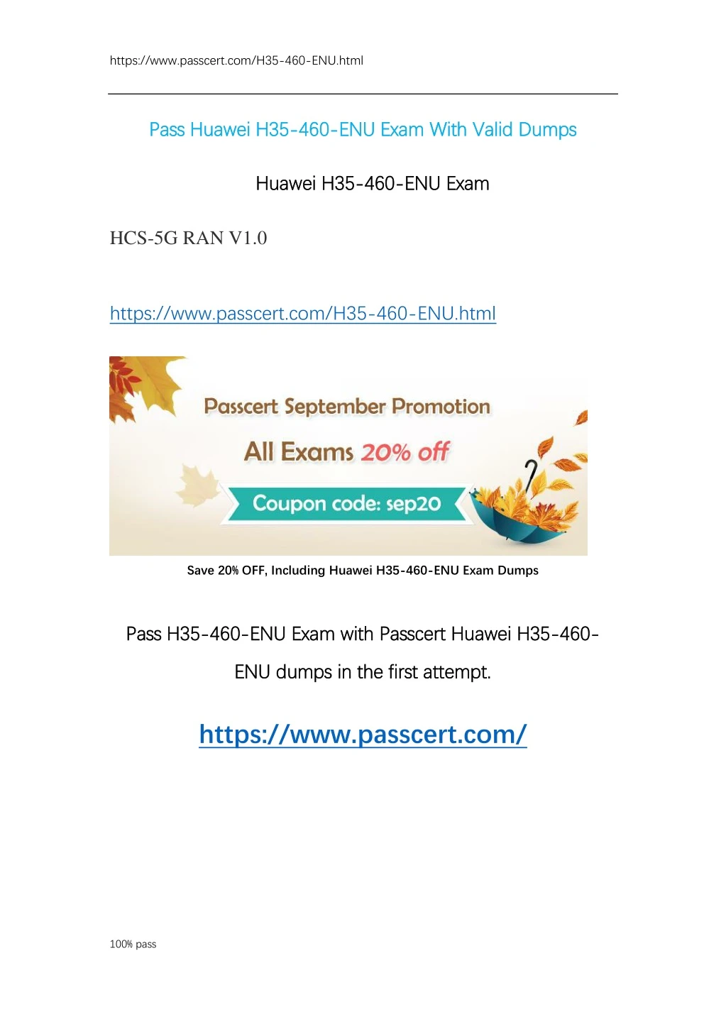 https www passcert com h35 460 enu html