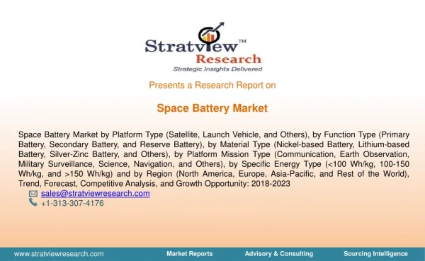 Space Battery Market | Forecast upto 2023