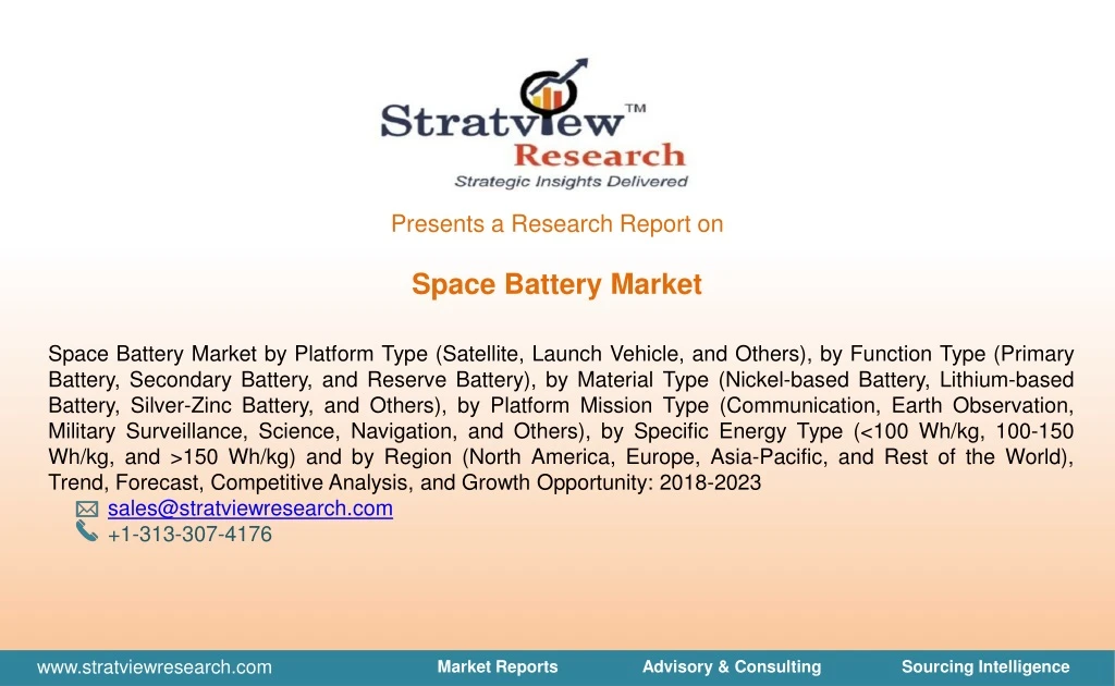 presents a research report on space battery market