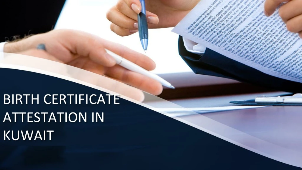 birth certificate attestation in kuwait