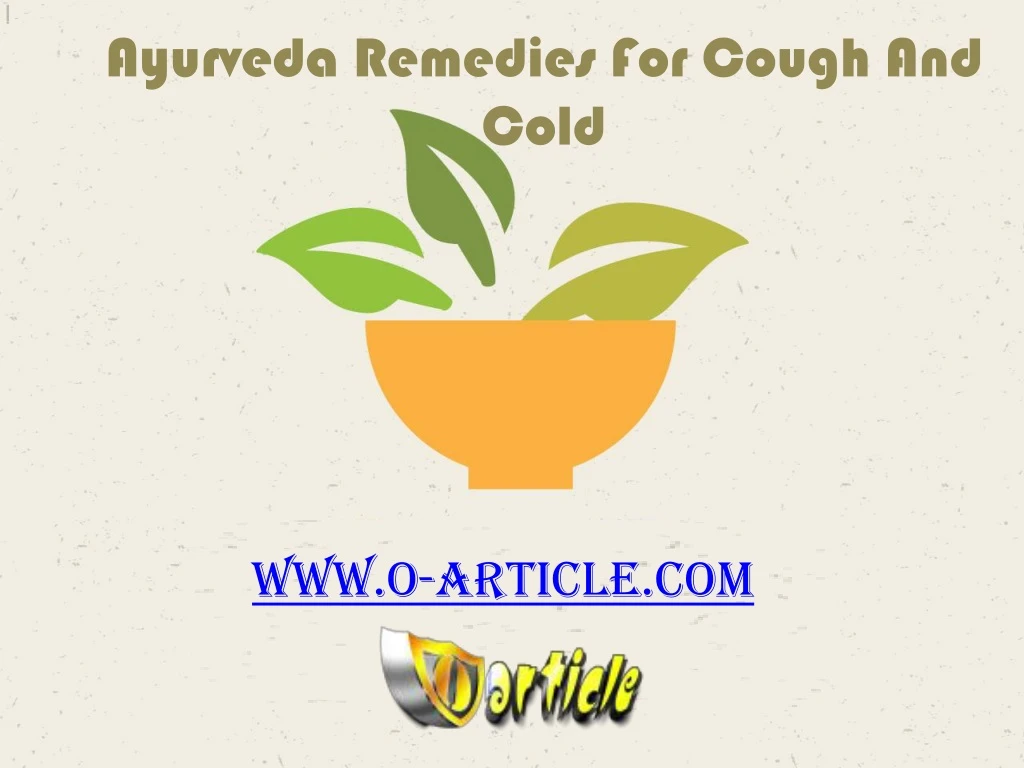 ayurveda remedies for cough and cold