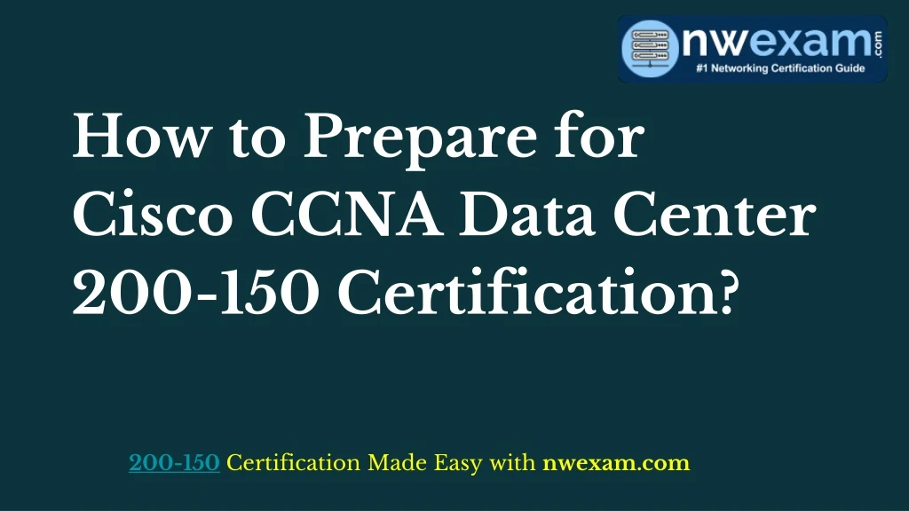 how to prepare for cisco ccna data center