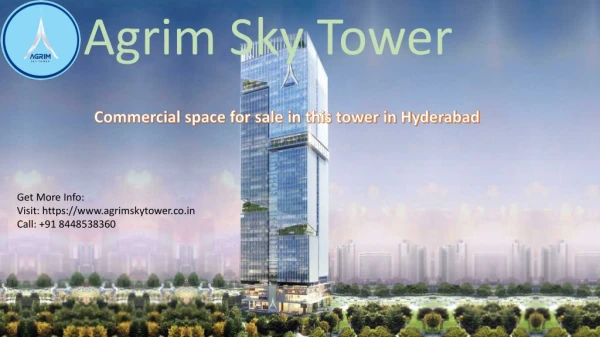 Commercial space for sale in Agrim Sky Tower Kokapet