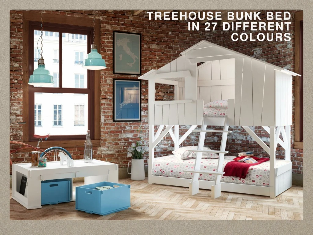 treehouse bunk bed in 27 different colours