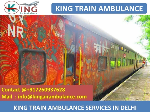 Get the Best & Fast Train Ambulance from Delhi and Kolkata
