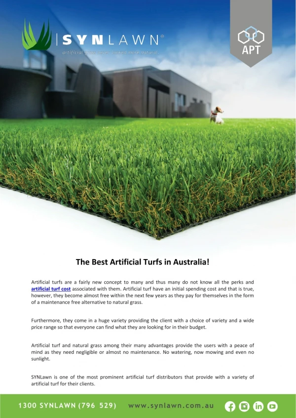 The Best Artificial Turfs in Australia!