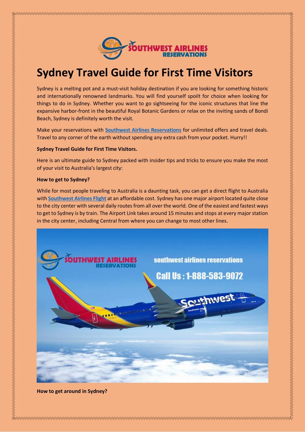 sydney travel guide for first time visitors