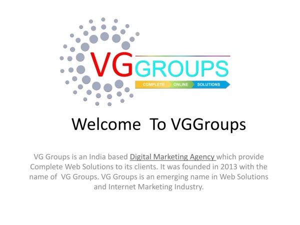 Digital Marketing Agency - VGGroups.com
