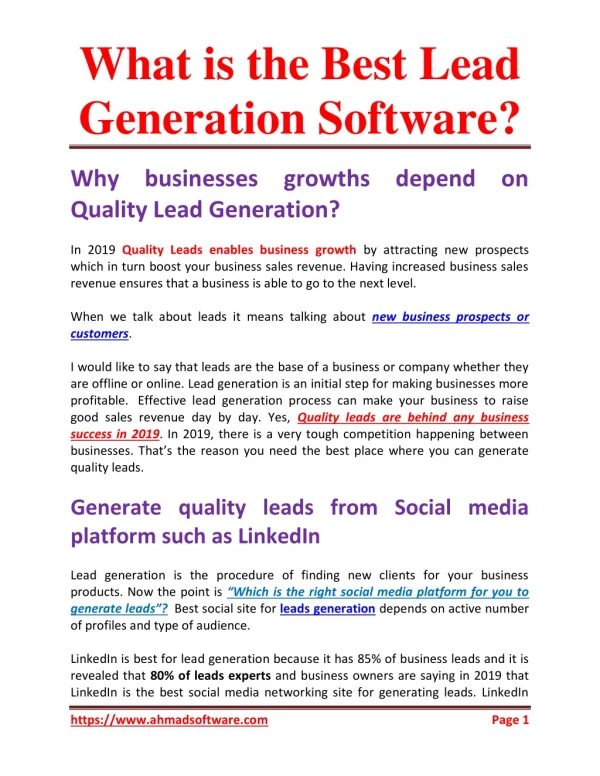 Use LinkedIn Leads Extractor for extracting business leads from LinkedIn