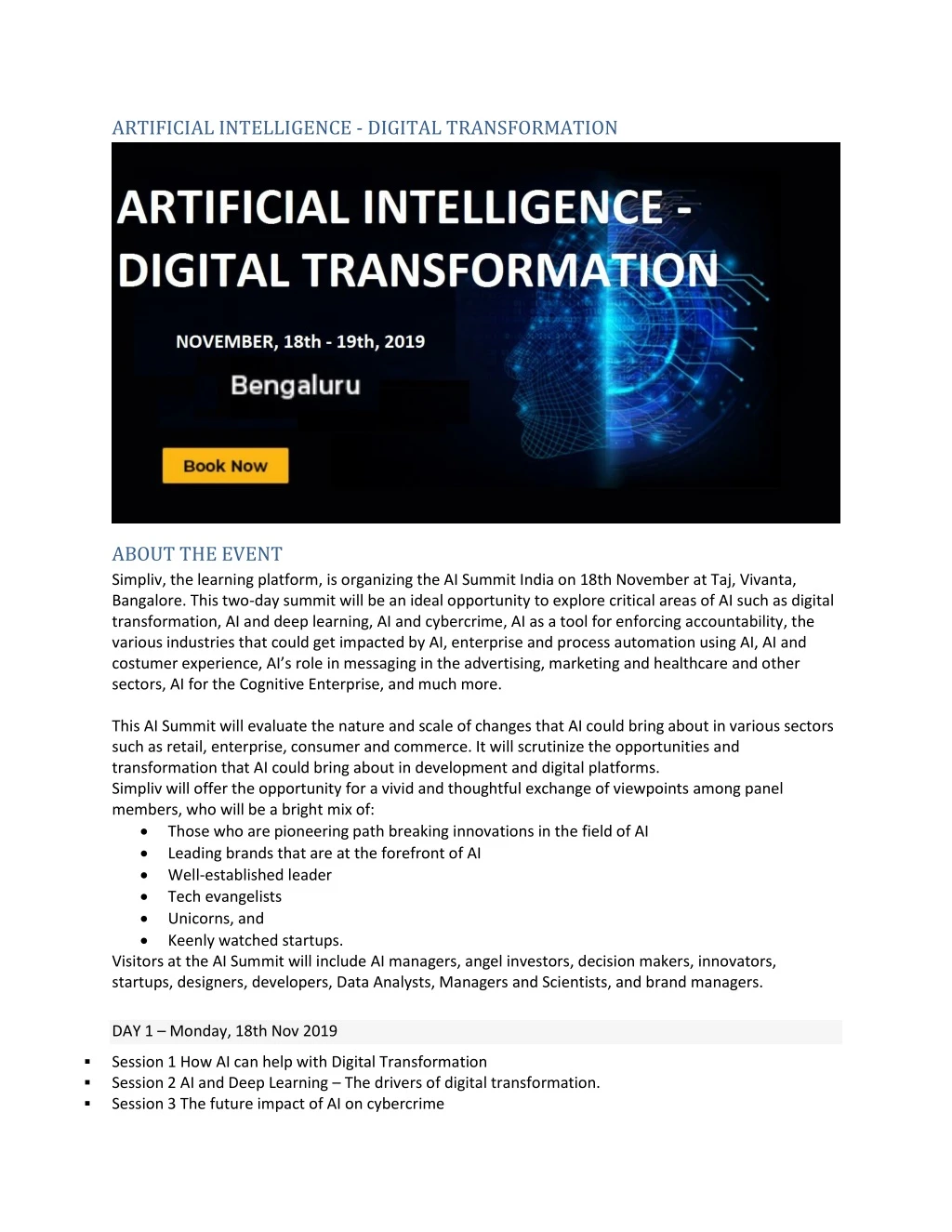 artificial intelligence digital transformation