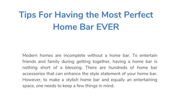 Essential Home Bar Accessories You Might Be Missing