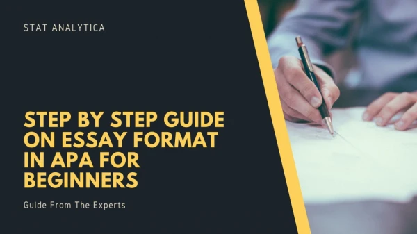 Step by step guide on essay format in APA for beginners